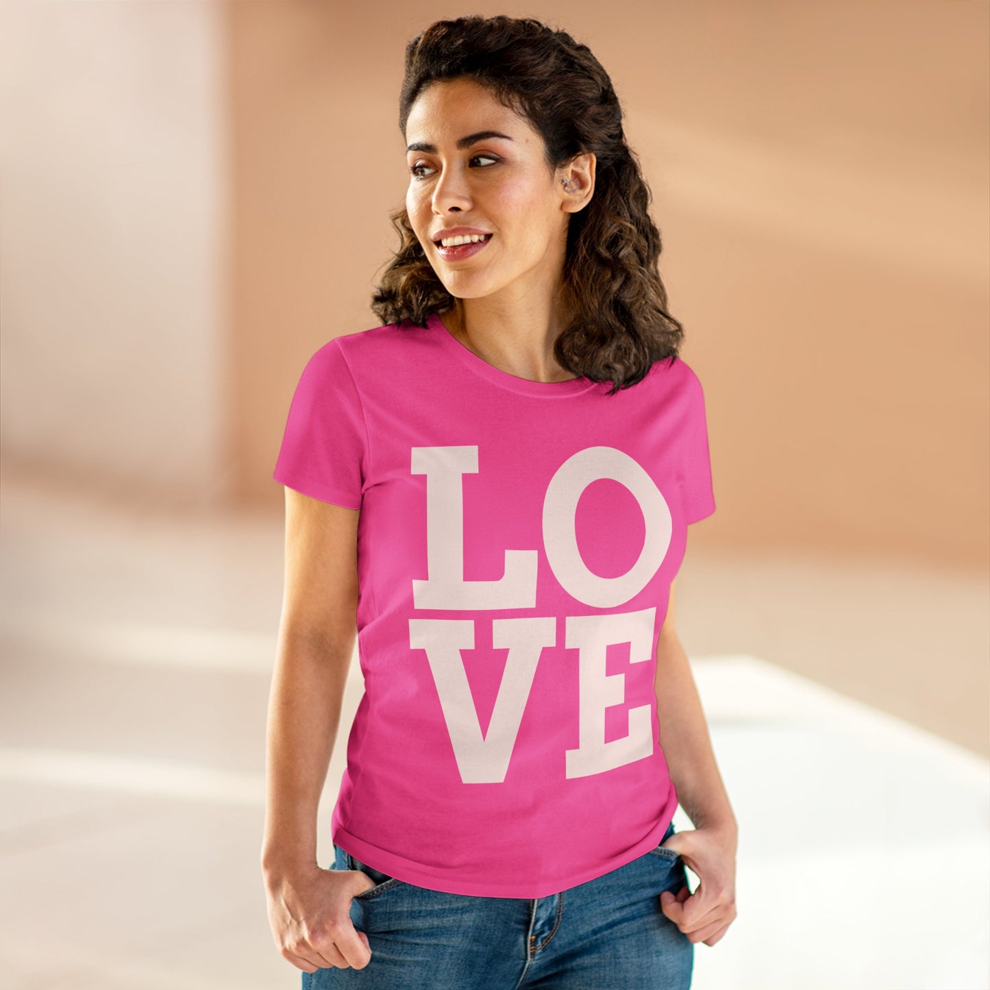 Love333 Coin "Love" Women's Midweight Cotton Tee