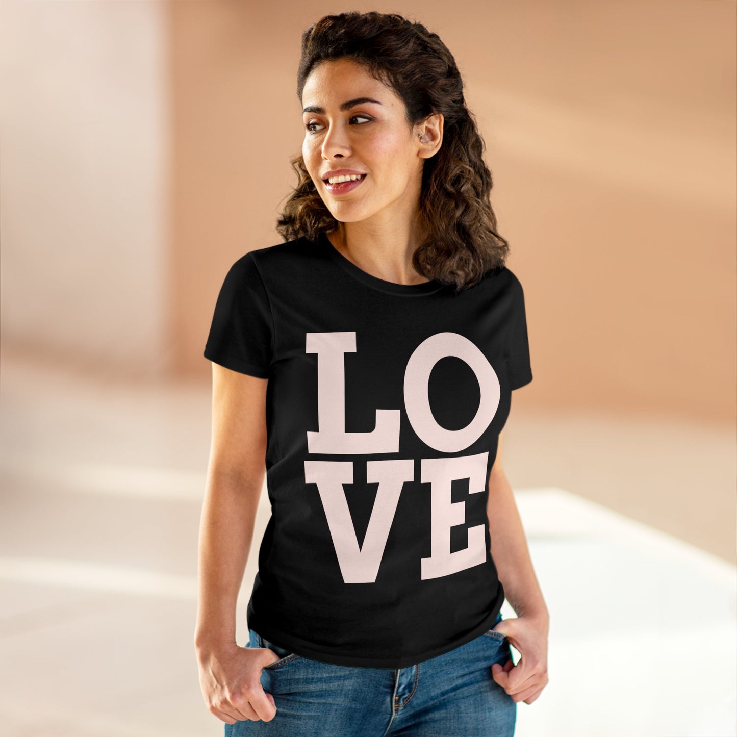 Love333 Coin "Love" Women's Midweight Cotton Tee