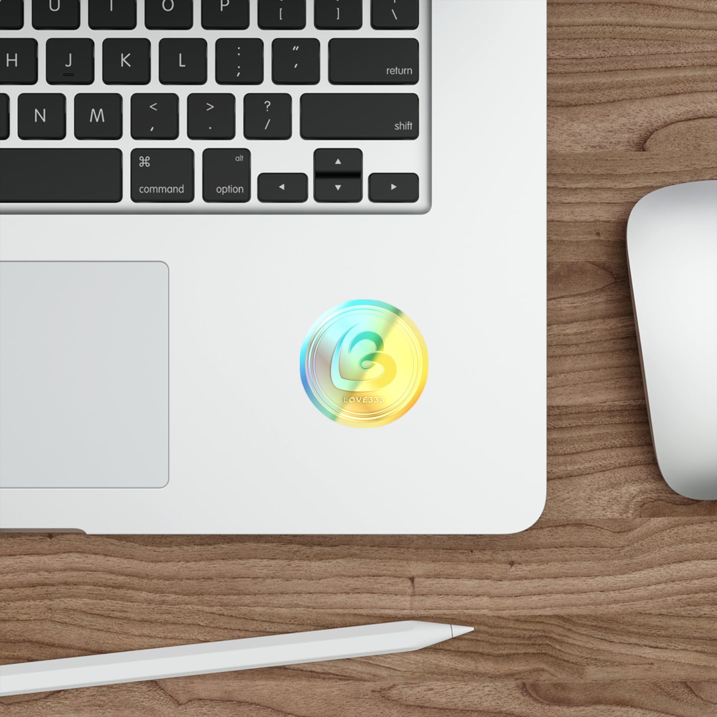 Love333 Coin Holographic Die-cut Stickers