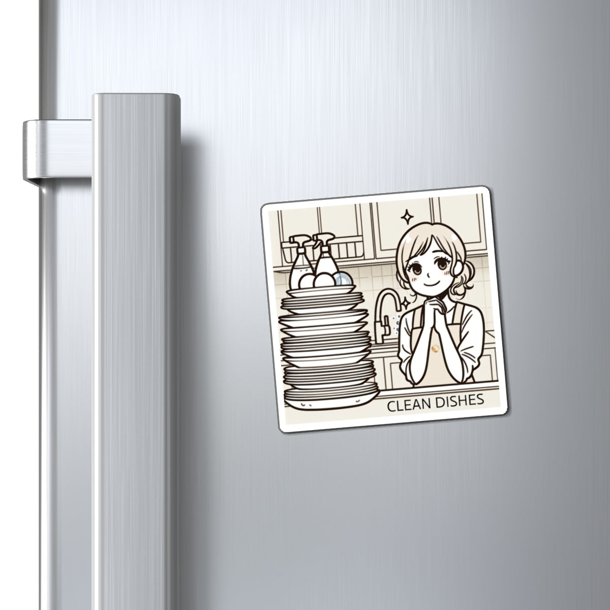 Love333 Coin Magnets "Clean Dishes"