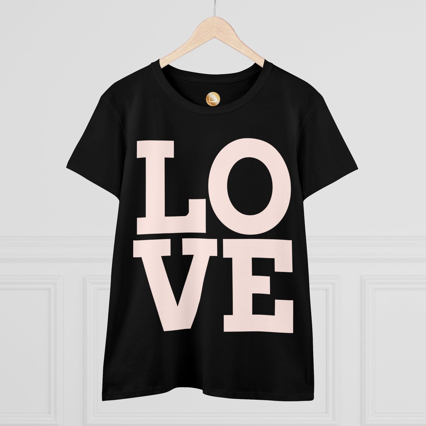 Love333 Coin "Love" Women's Midweight Cotton Tee