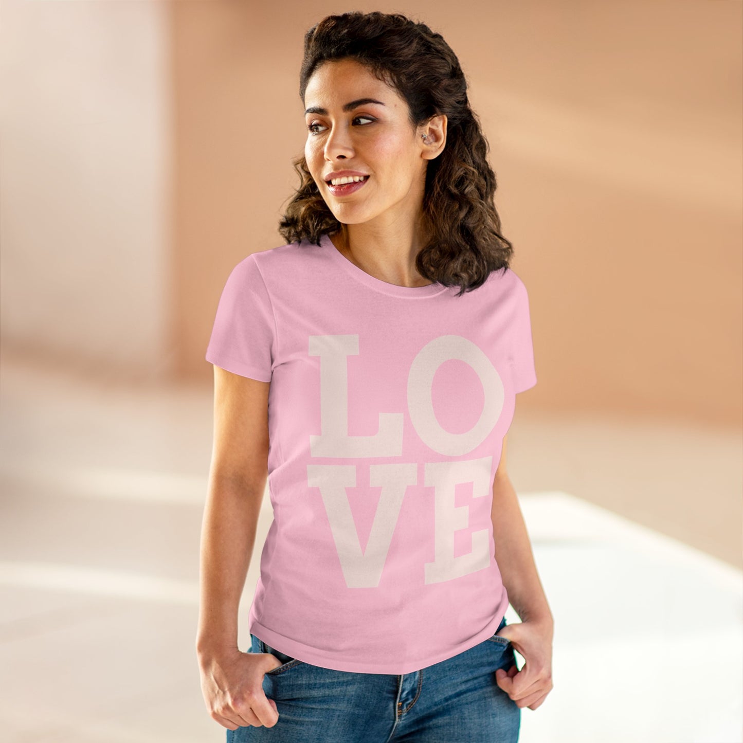 Love333 Coin "Love" Women's Midweight Cotton Tee