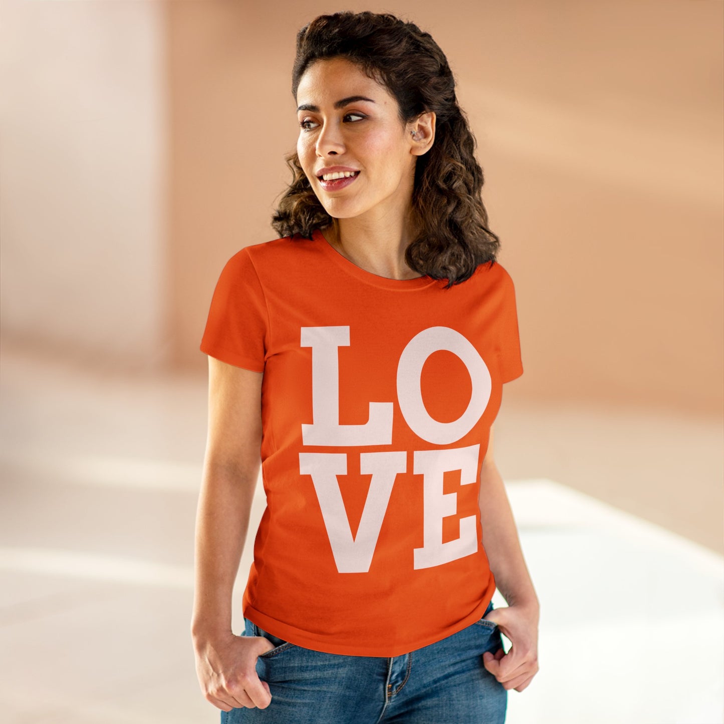 Love333 Coin "Love" Women's Midweight Cotton Tee