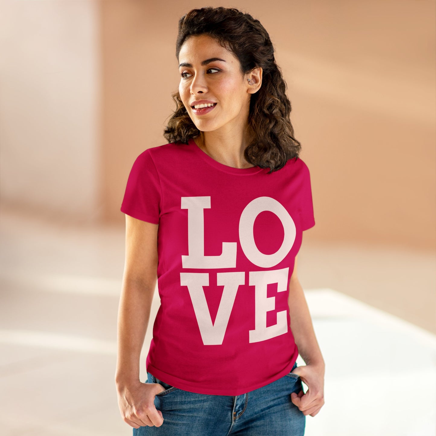 Love333 Coin "Love" Women's Midweight Cotton Tee