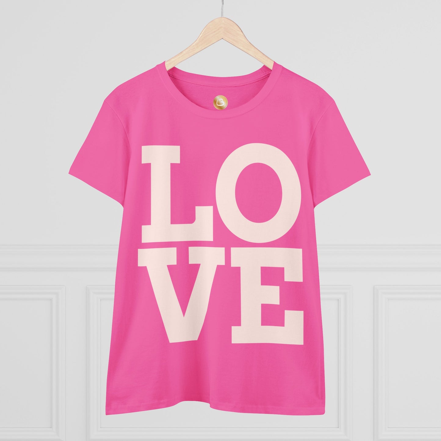 Love333 Coin "Love" Women's Midweight Cotton Tee
