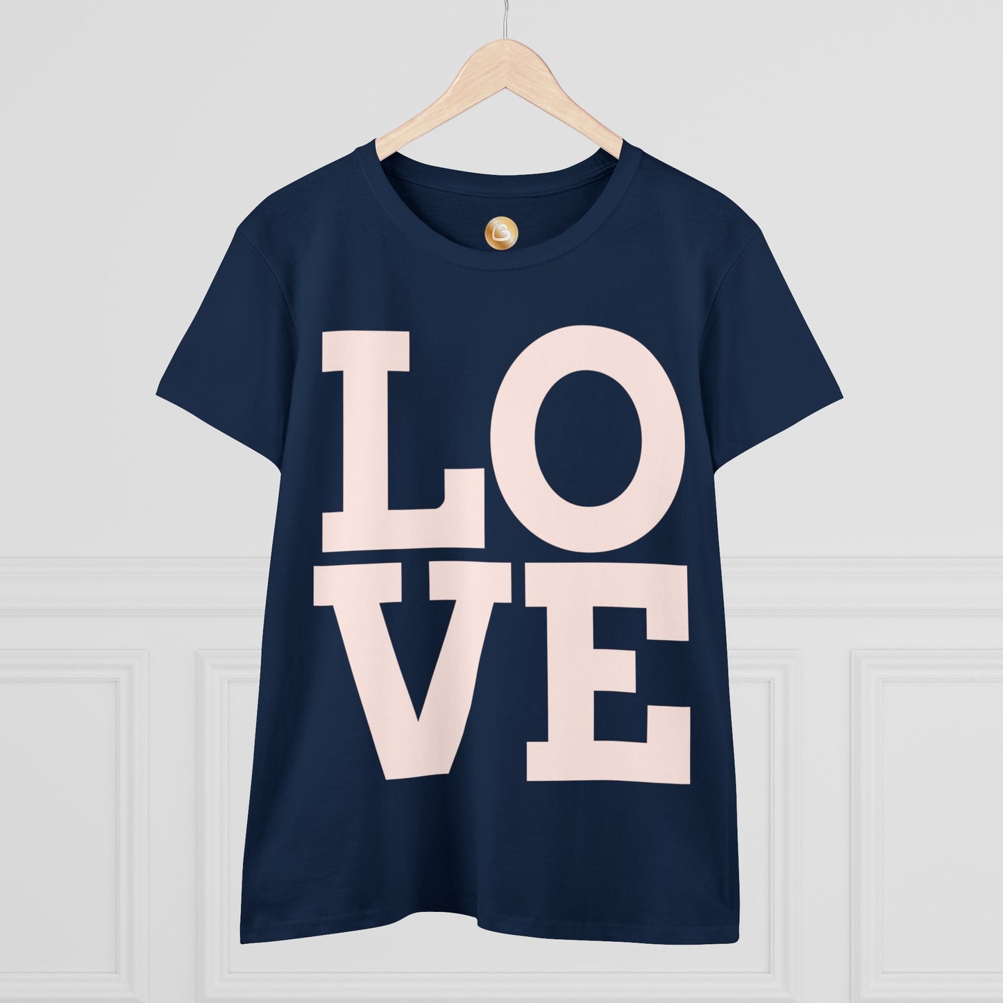 Love333 Coin "Love" Women's Midweight Cotton Tee