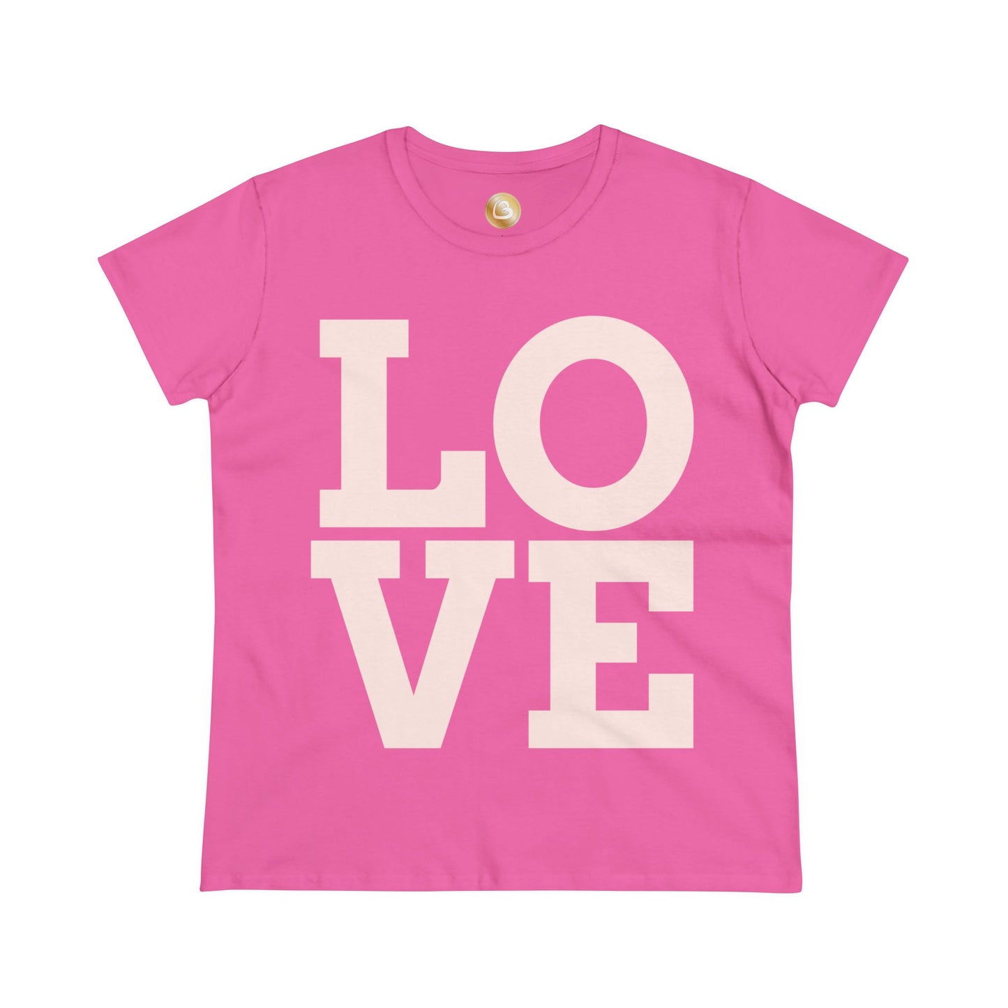 Love333 Coin "Love" Women's Midweight Cotton Tee