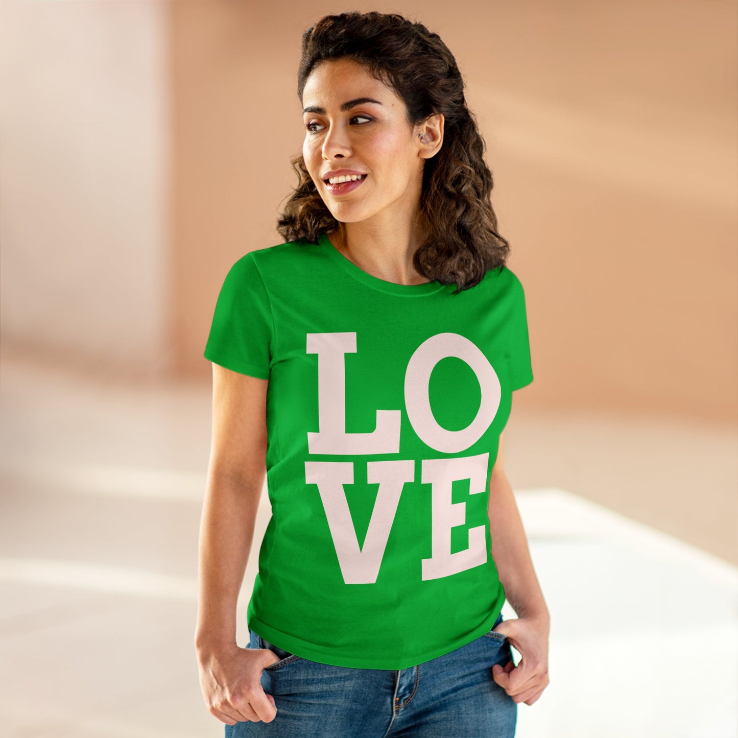 Love333 Coin "Love" Women's Midweight Cotton Tee