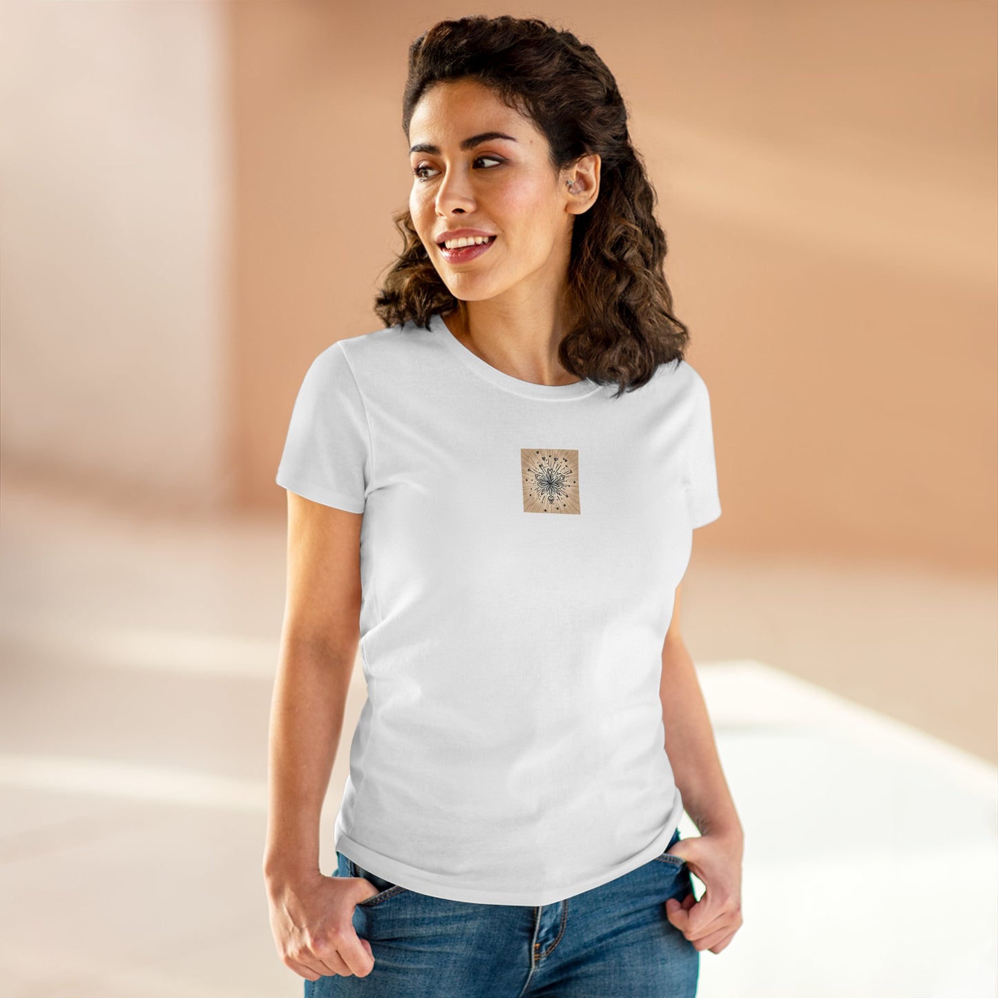 Love333 Coin Women's Midweight Cotton Tee