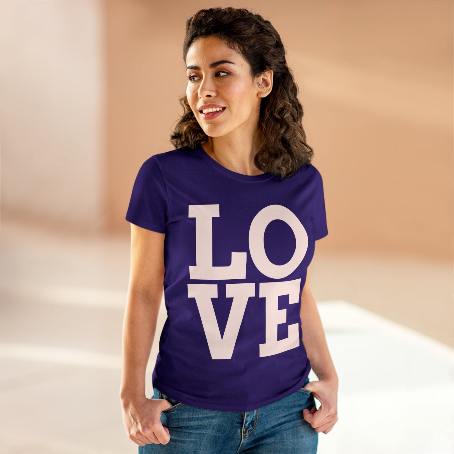 Love333 Coin "Love" Women's Midweight Cotton Tee