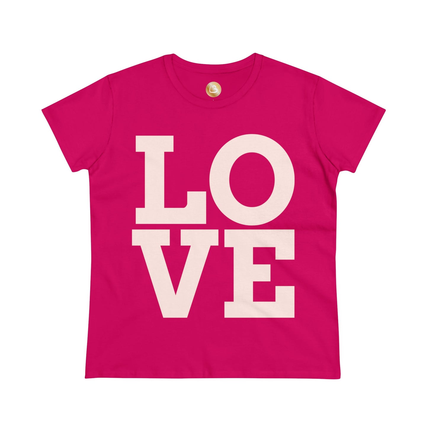 Love333 Coin "Love" Women's Midweight Cotton Tee