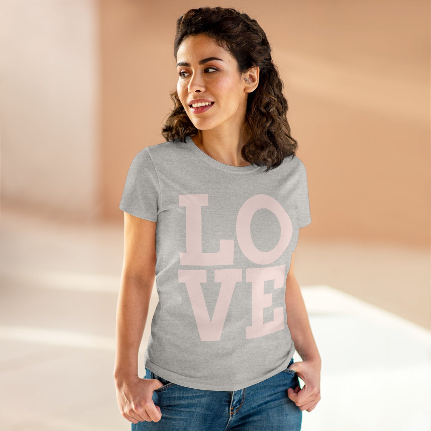 Love333 Coin "Love" Women's Midweight Cotton Tee