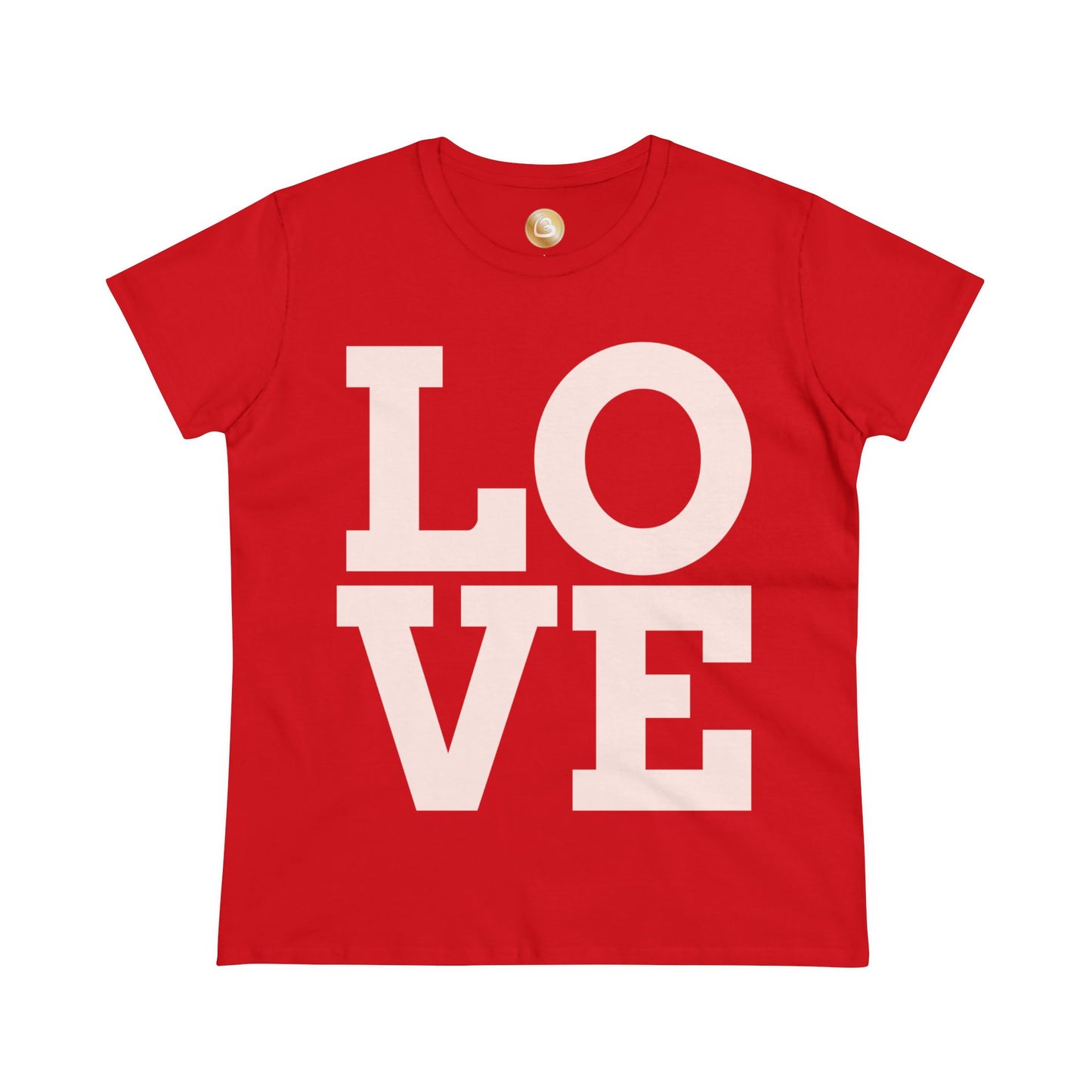 Love333 Coin "Love" Women's Midweight Cotton Tee