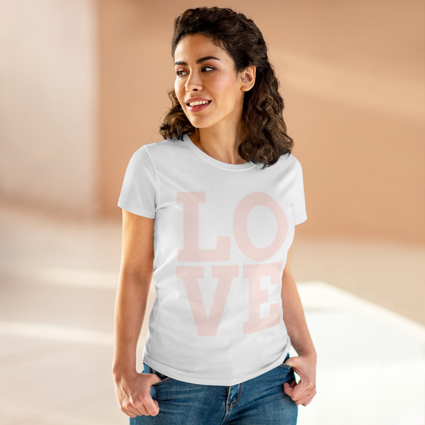 Love333 Coin "Love" Women's Midweight Cotton Tee