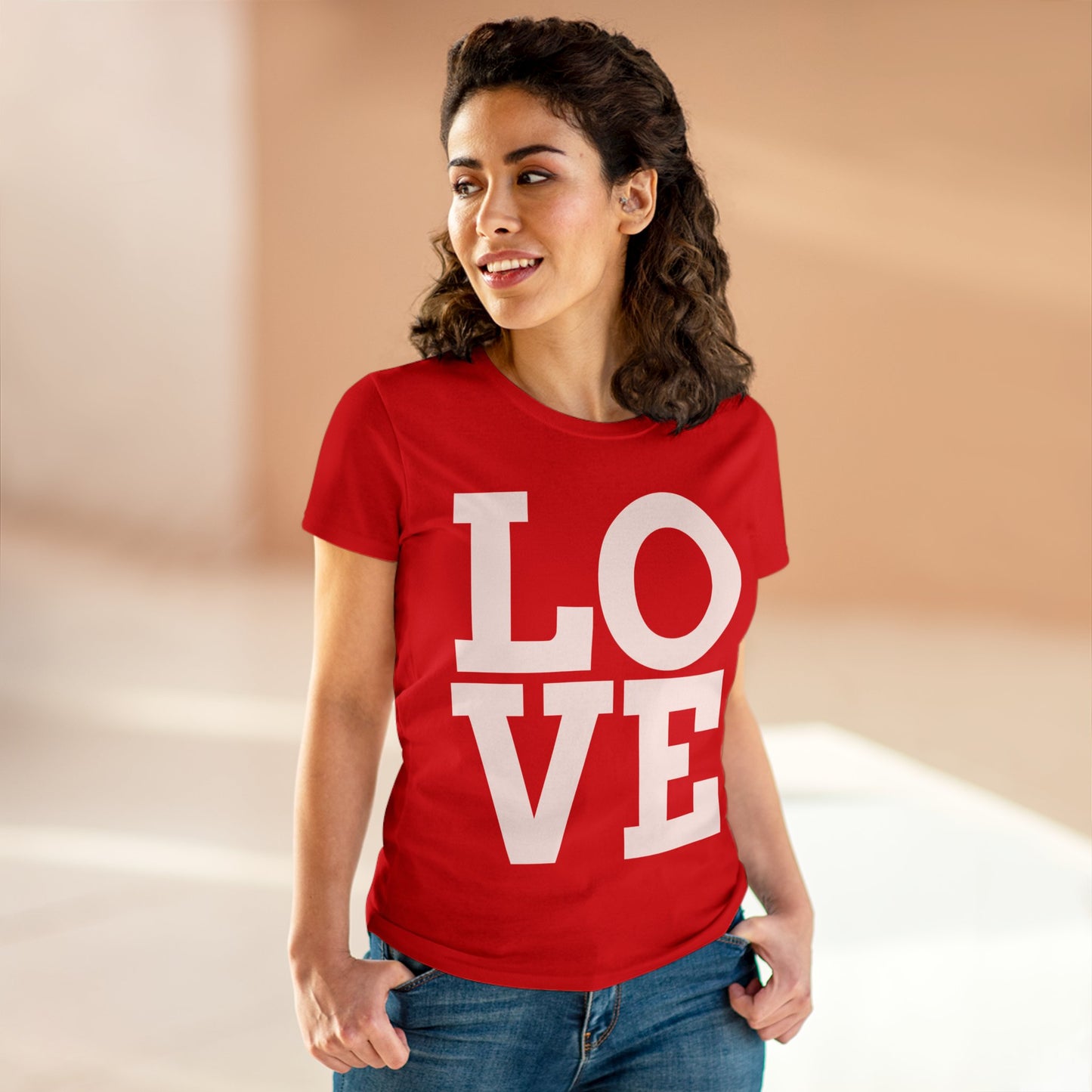 Love333 Coin "Love" Women's Midweight Cotton Tee