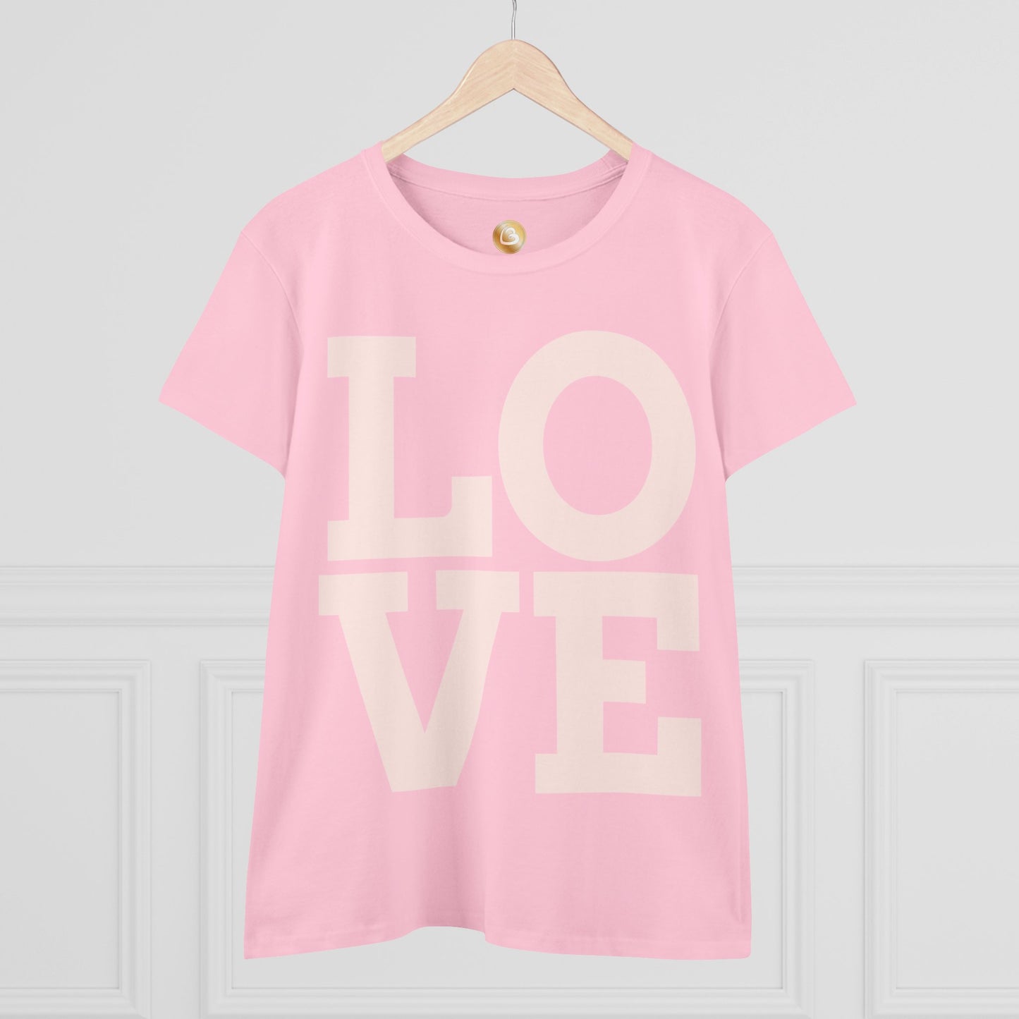 Love333 Coin "Love" Women's Midweight Cotton Tee
