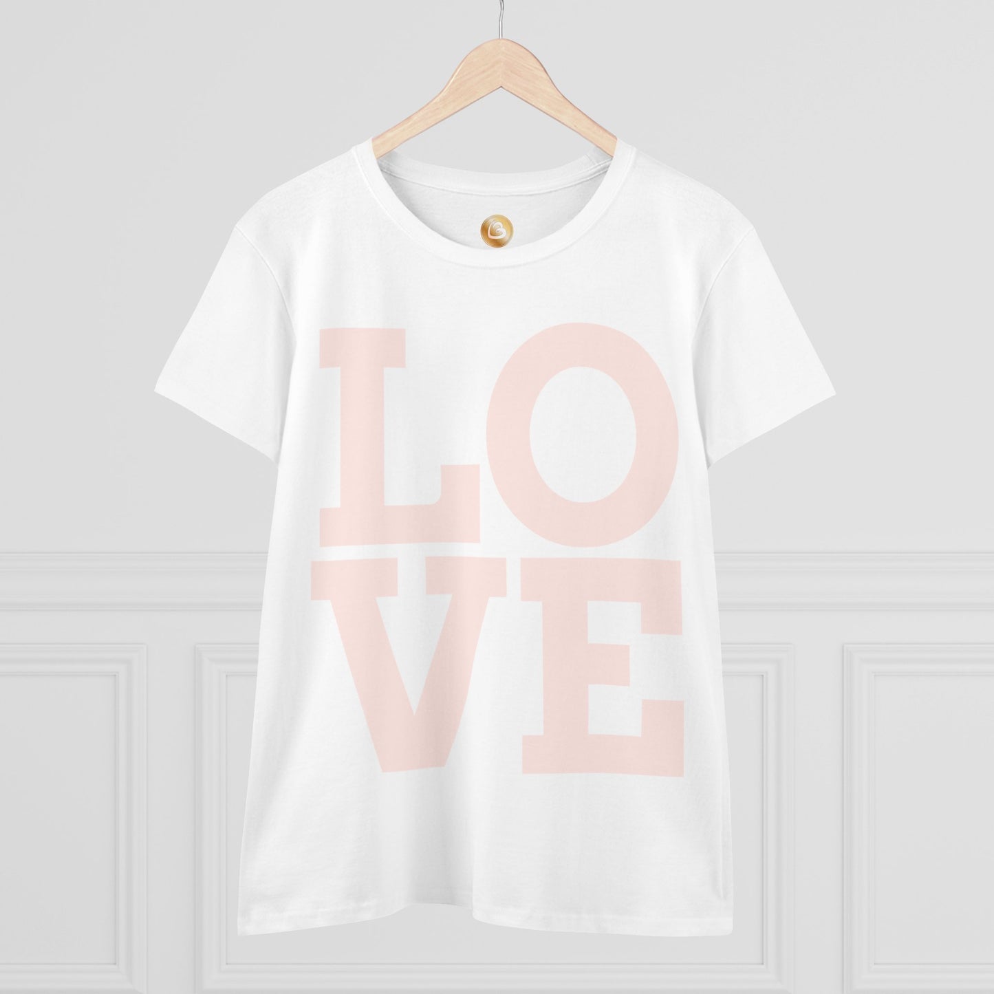 Love333 Coin "Love" Women's Midweight Cotton Tee