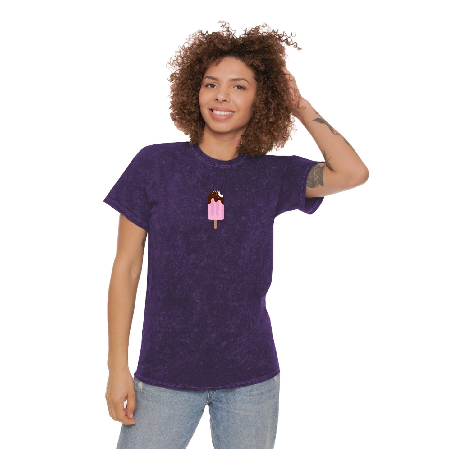Love333 Coin "Ice Cream" Unisex Mineral Wash T-Shirt