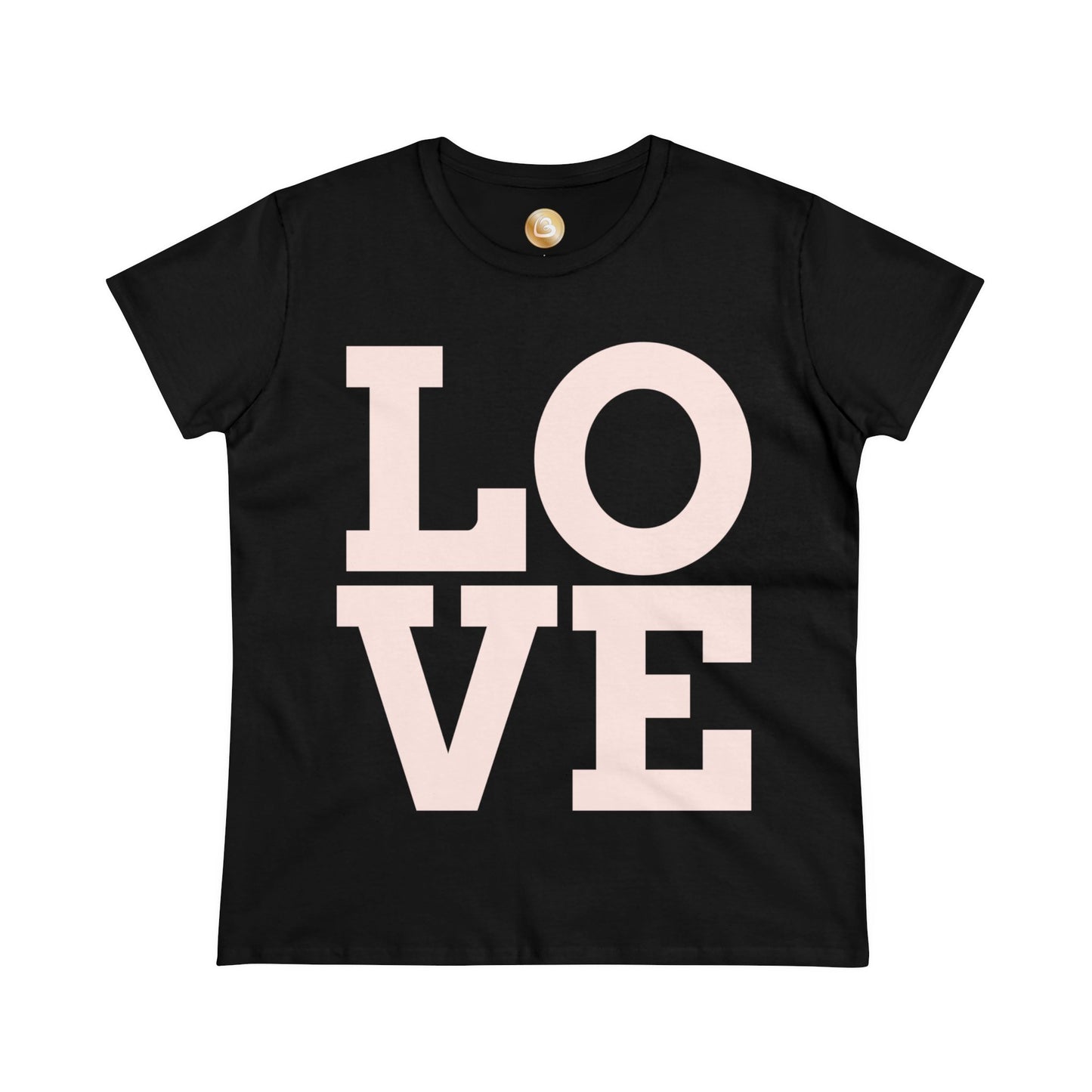Love333 Coin "Love" Women's Midweight Cotton Tee