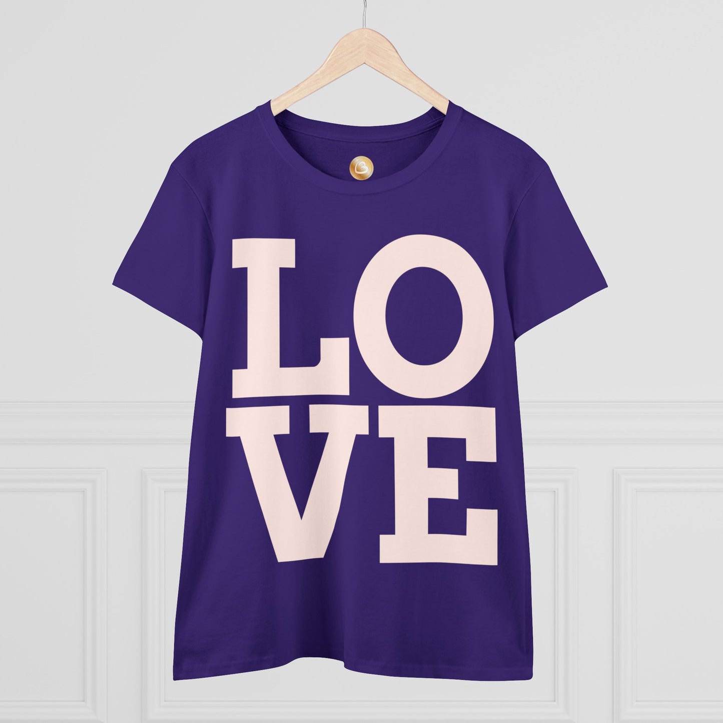 Love333 Coin "Love" Women's Midweight Cotton Tee