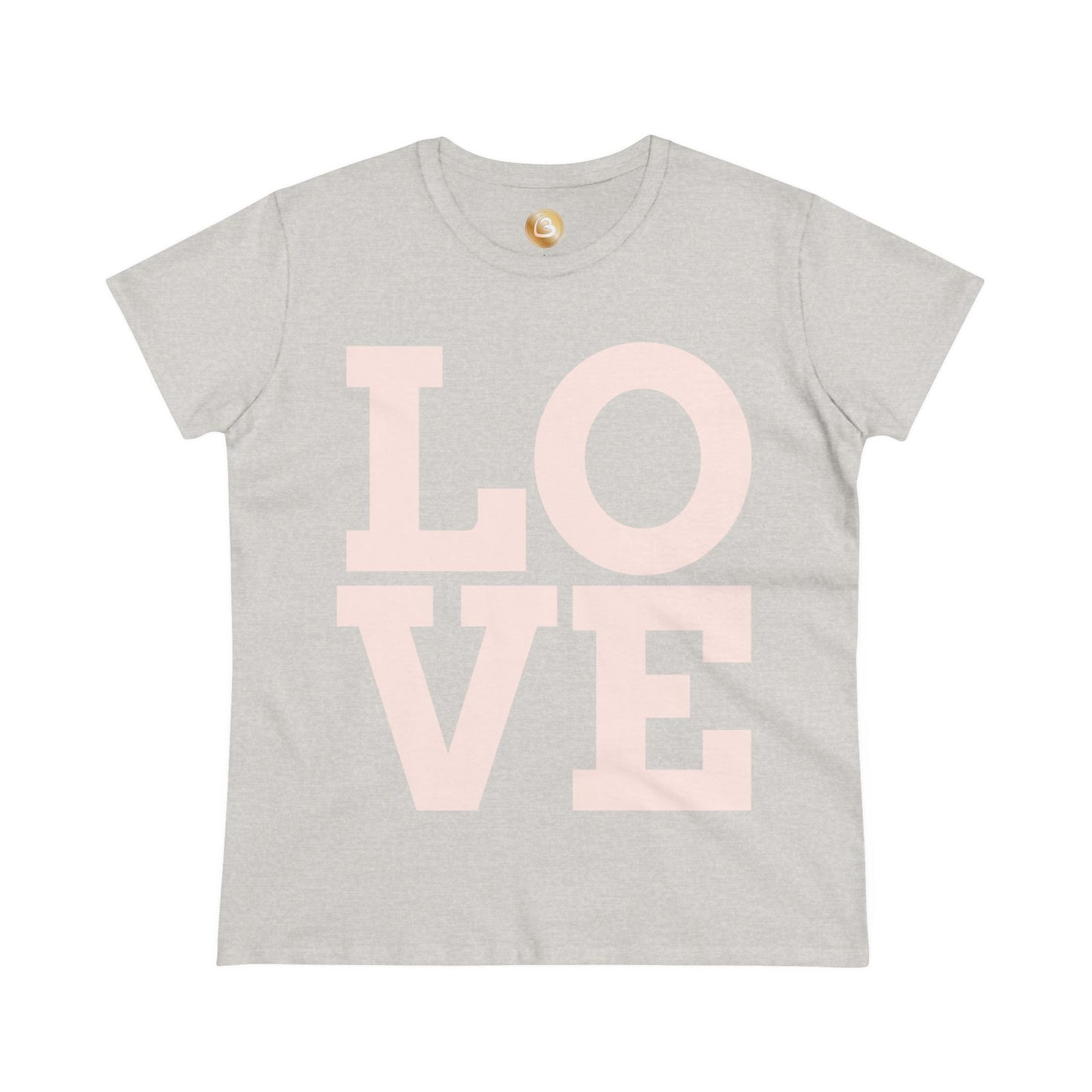 Love333 Coin "Love" Women's Midweight Cotton Tee