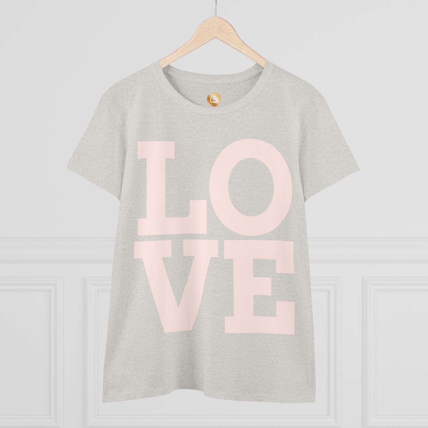 Love333 Coin "Love" Women's Midweight Cotton Tee